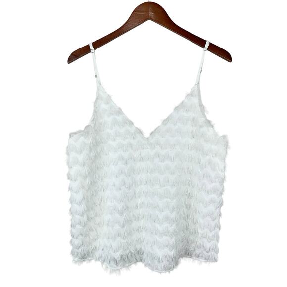 Cupshe Tops - Cupshe Cami Tank Fringe V-Neck White Vacation Summer Beach Women's M